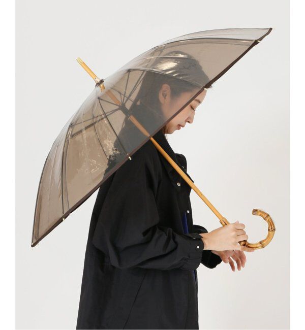 journal standard L'essage「《追加》【TRADITIONAL WEATHERWEAR】CLEAR UMBRELLA BAMBOO：傘」|傘|
