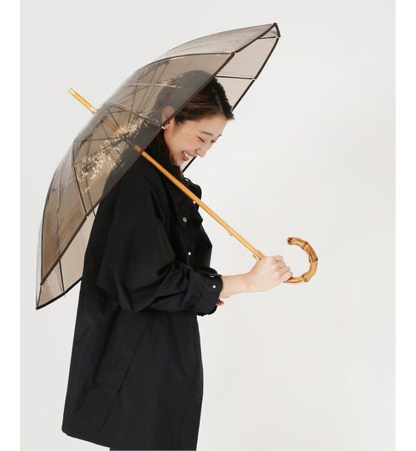 journal standard L'essage「《追加》【TRADITIONAL WEATHERWEAR】CLEAR UMBRELLA BAMBOO：傘」|傘|