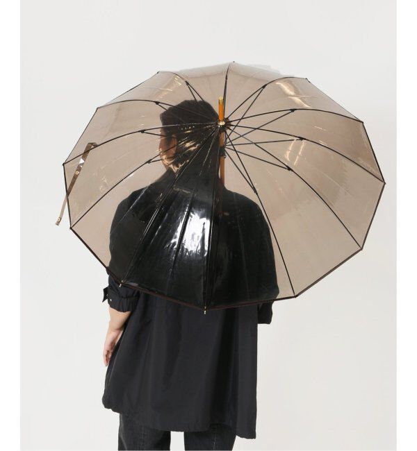 journal standard L'essage「《追加》【TRADITIONAL WEATHERWEAR】CLEAR UMBRELLA BAMBOO：傘」|傘|