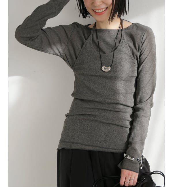 journal standard L'essage「《追加3》DRYリブセットアッププルオーバー」|Tシャツ・カットソー|グレーA