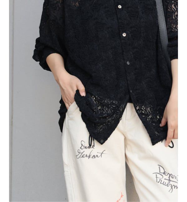 JOURNAL STANDARD「《追加2》スタンドカラーレースブラウス」|シャツ・ブラウス|