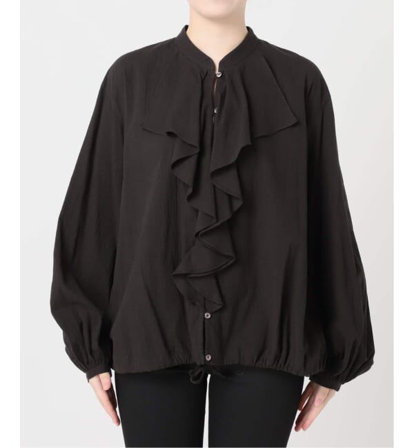 JOURNAL STANDARD「《WEB限定追加2》ボイルストライプフリルブラウス」|シャツ・ブラウス|