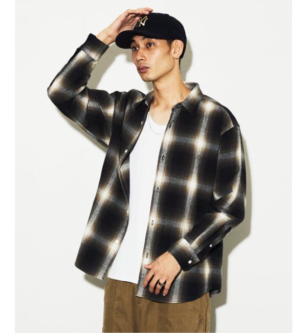 JOURNAL STANDARD「オンブレチェック フランネルシャツ  2」|シャツ・ブラウス|