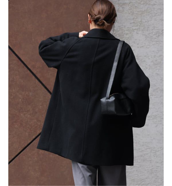 WEB限定追加2》尾州ウールモッサWブレストハーフコート（JOURNAL