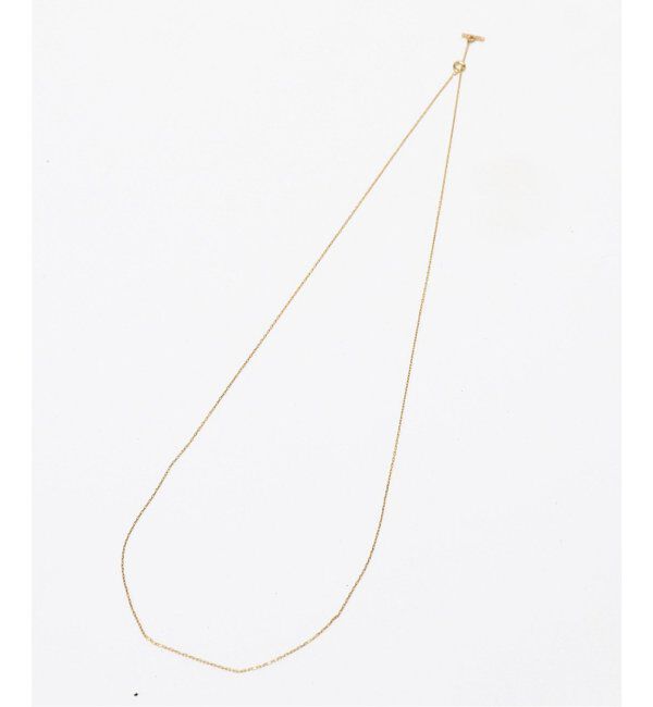 Lilas by Spick&Span「※Tバーダイヤライン50cmネックレスK10」|ネックレス|