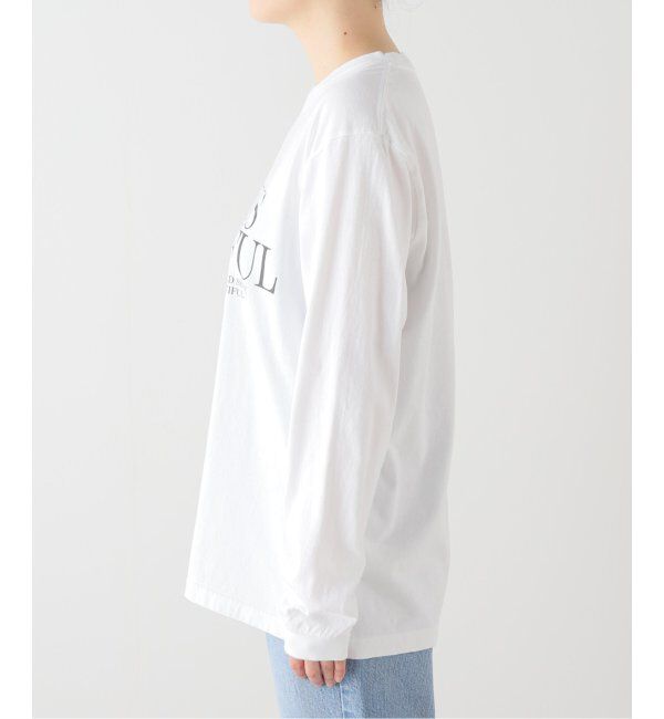 Spick and Span「モノトーンプリントロゴロンT」|Tシャツ・カットソー|