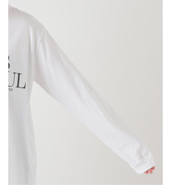 Spick and Span「モノトーンプリントロゴロンT」|Tシャツ・カットソー|