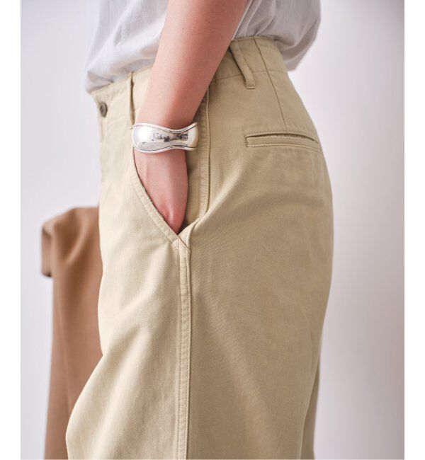 Spick and Span「Higuchi&times;S チノワイドパンツ」|チノ|