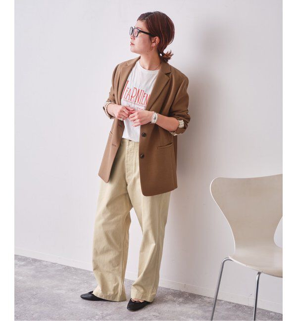 Spick and Span「Higuchi&times;S チノワイドパンツ」|チノ|