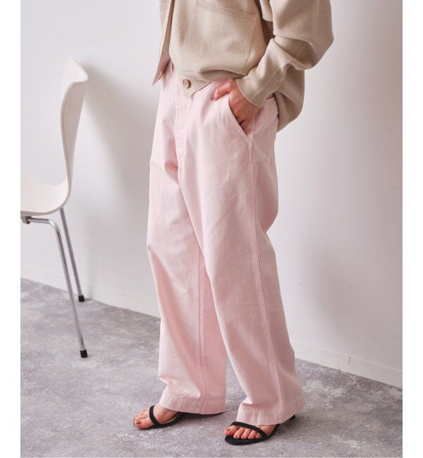 Spick and Span「Higuchi&times;S チノワイドパンツ」|チノ|