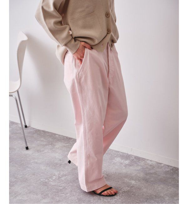 Spick and Span「Higuchi&times;S チノワイドパンツ」|チノ|