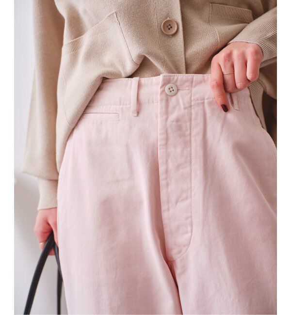 Spick and Span「Higuchi&times;S チノワイドパンツ」|チノ|