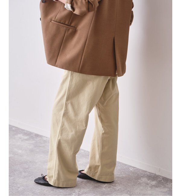 Spick and Span「Higuchi&times;S チノワイドパンツ」|チノ|