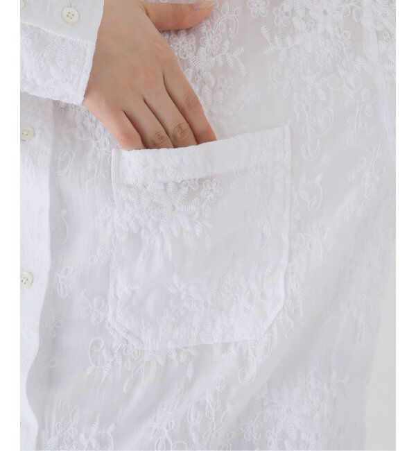 Spick and Span「シアーエンブロイダリーシャツ」|シャツ・ブラウス|