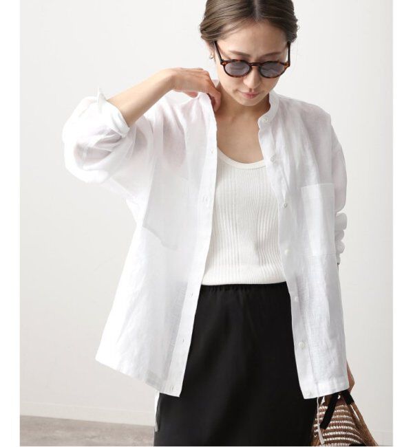 FRAMeWORK「≪追加≫フレンチリネンドロストシャツ 2」|シャツ・ブラウス|