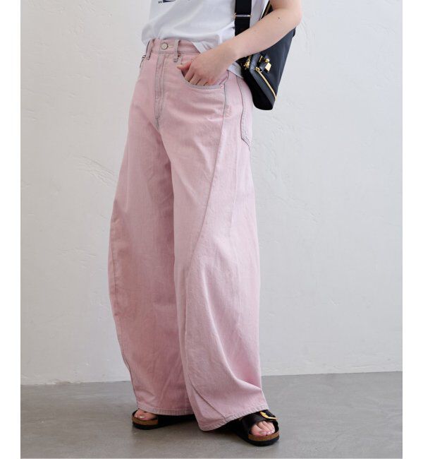 U by SPICK&SPAN「フローストルーズバレルレッグデニム」|デニム|