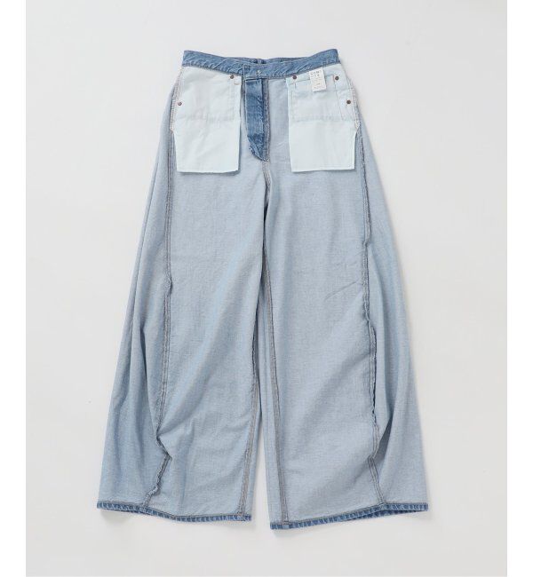 U by SPICK&SPAN「フローストルーズバレルレッグデニム」|デニム|