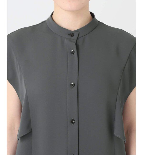 NOBLE「《WEB限定追加》スクエアースリーブフロントオープンブラウス」|シャツ・ブラウス|