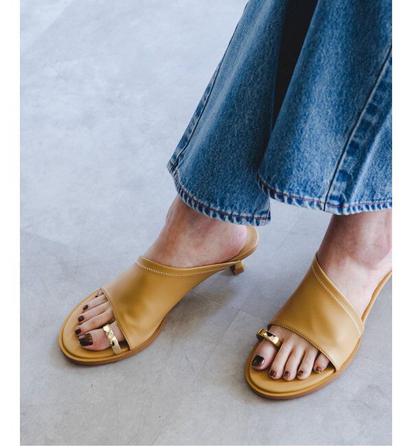 NOBLE「《WEB限定追加2》LE VERNIS/ルベルニ Toe ring sandals」|サンダル|