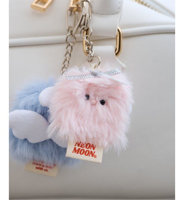 U by SPICK&SPAN「NEONMOON/ ネオンムーン micro dusty」|キーケース|ピンク