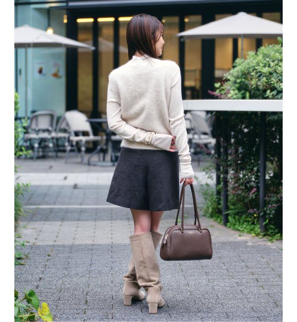 NOBLE「FOX/Caファーニットフロントボタンベスト」|ベスト・ジレ|