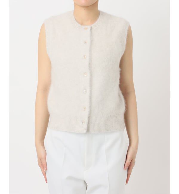 NOBLE「FOX/Caファーニットフロントボタンベスト」|ベスト・ジレ|