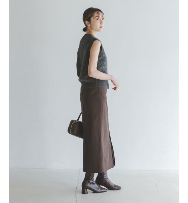 NOBLE「FOX/Caファーニットフロントボタンベスト」|ベスト・ジレ|