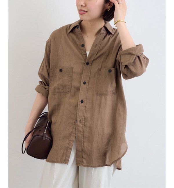 FRAMeWORK「PAYDAY /ペイデイ 別注シアーワークシャツ」|シャツ・ブラウス|ブラウン