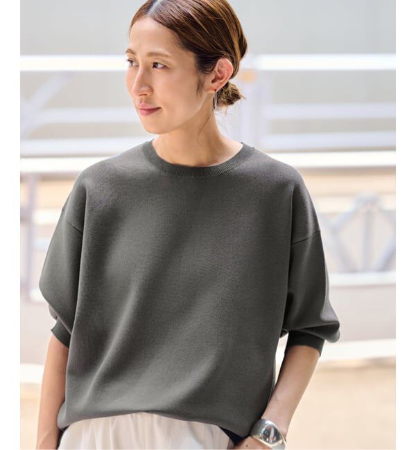 FRAMeWORK「≪WEB限定 / 追加≫ウォッシャブルスムースプルオーバー 3」|ニット・セーター|グレー