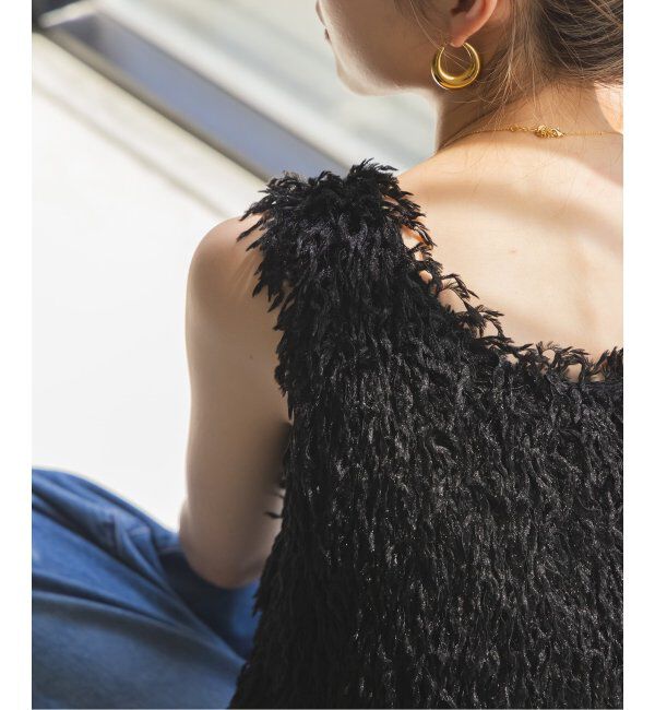 NOBLE「《追加》【洗える】フェザーヤーンタンクトッププルオーバー2」|シャツ・ブラウス|