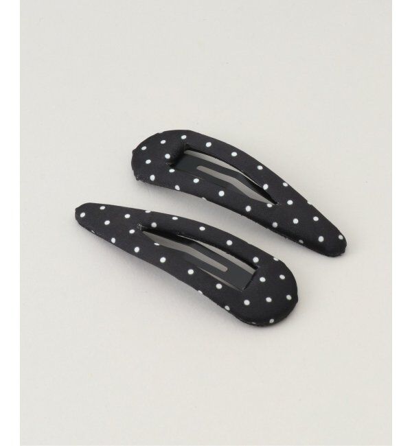 U by SPICK&SPAN「ドットヘアピン2set」|その他|ブラック