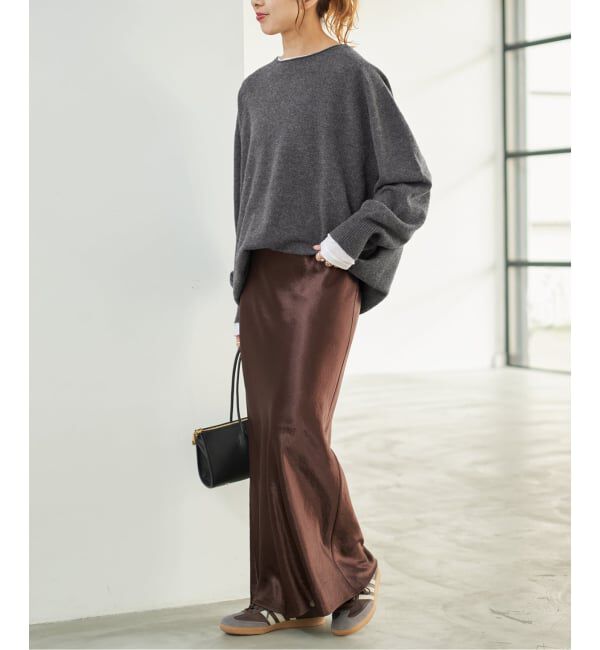 Spick and Span「《追加》CHESSルーズボートネックプルオーバー」|ニット・セーター|