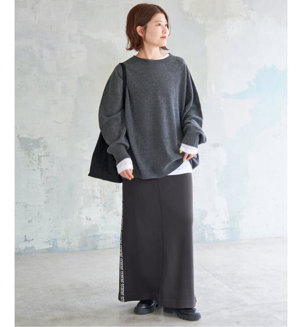 Spick and Span「《追加》CHESSルーズボートネックプルオーバー」|ニット・セーター|