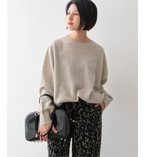 Spick and Span「《追加》CHESSルーズボートネックプルオーバー」|ニット・セーター|