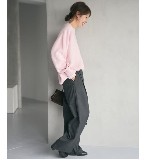 Spick and Span「《追加》CHESSルーズボートネックプルオーバー」|ニット・セーター|