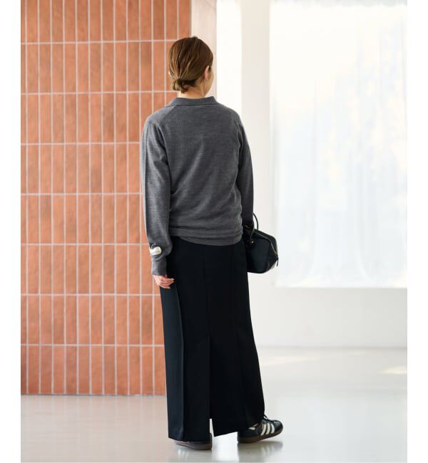 FRAMeWORK「イタリアヤーン basic ポロ衿プルオーバー」|ニット・セーター|