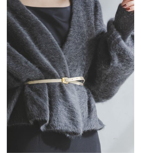 NOBLE「ATELIER AMBOISE/アトリエ アンボワーズ 細ベルト」|ベルト|ベージュ