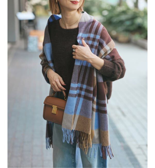 Spick and Span「Joshua Ellis / ジョシュア エリス  カシミヤストール」|ストール|ブラウン