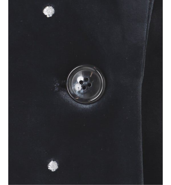 U by SPICK&SPAN「ドット刺繍ベロアジャケット」|テーラードジャケット|