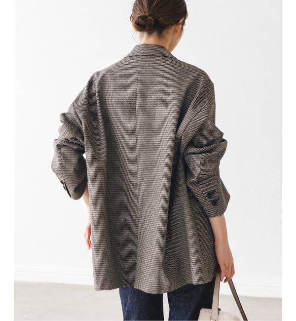 NOBLE「《追加》オーバーサイズチェックジャケット」|テーラードジャケット|