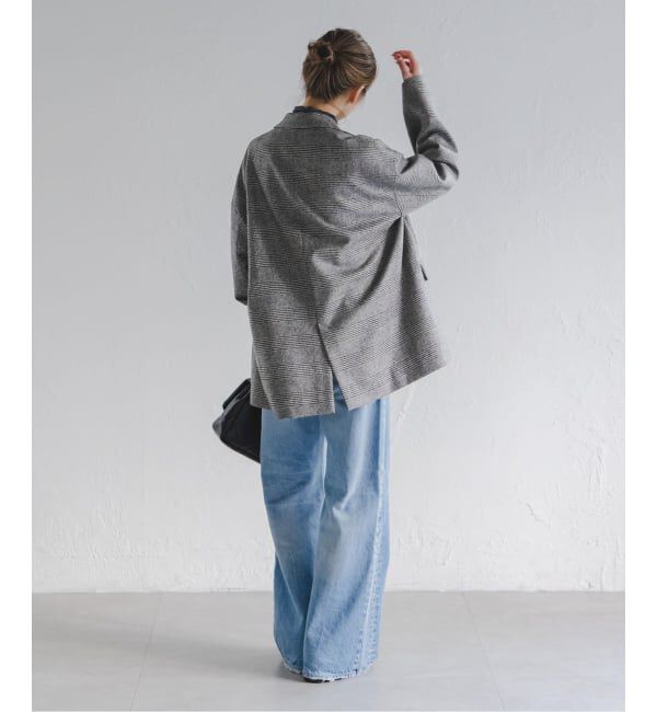 NOBLE「《追加》オーバーサイズチェックジャケット」|テーラードジャケット|