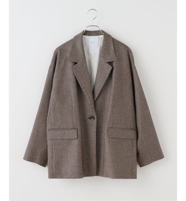 NOBLE「《追加》オーバーサイズチェックジャケット」|テーラードジャケット|