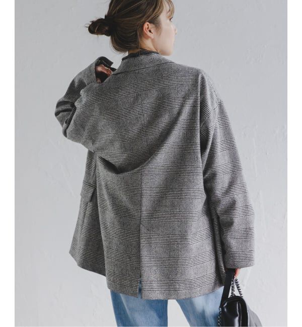 NOBLE「《追加》オーバーサイズチェックジャケット」|テーラードジャケット|