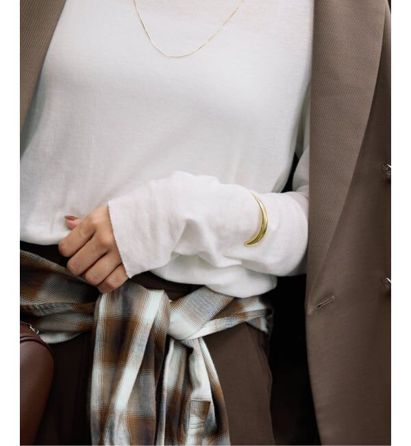 FRAMeWORK「コットンシルクMixリブTee」|Tシャツ・カットソー|