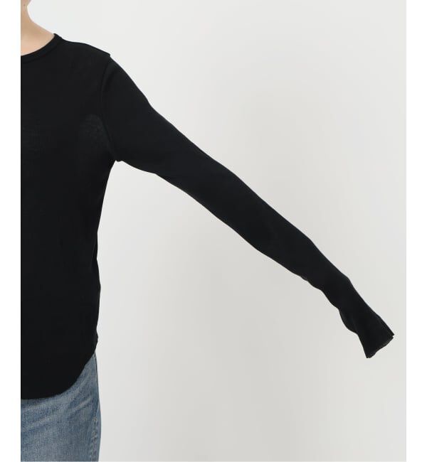 FRAMeWORK「コットンシルクMixリブTee」|Tシャツ・カットソー|