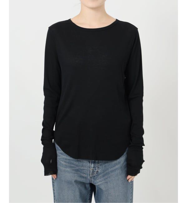 FRAMeWORK「コットンシルクMixリブTee」|Tシャツ・カットソー|