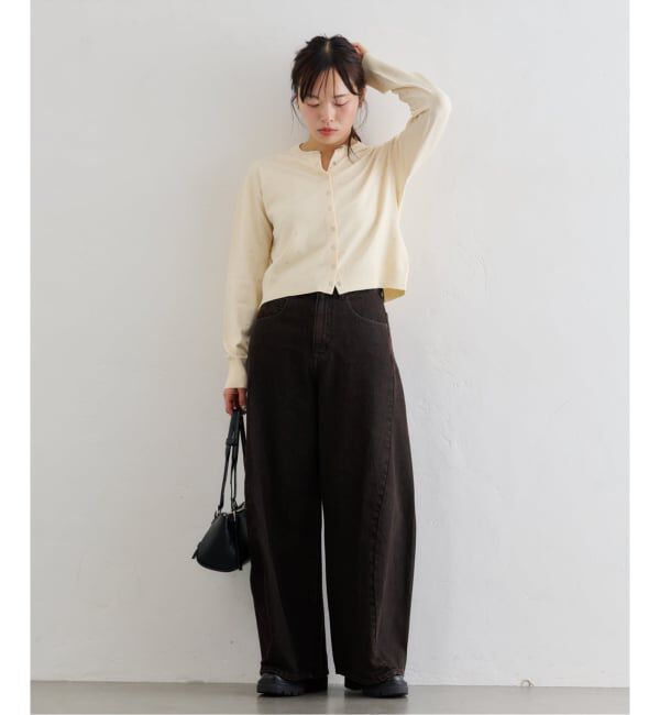 U by SPICK&SPAN「フローストルーズバレルレッグデニム」|デニム|