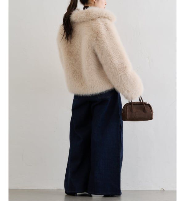 U by SPICK&SPAN「フローストルーズバレルレッグデニム」|デニム|