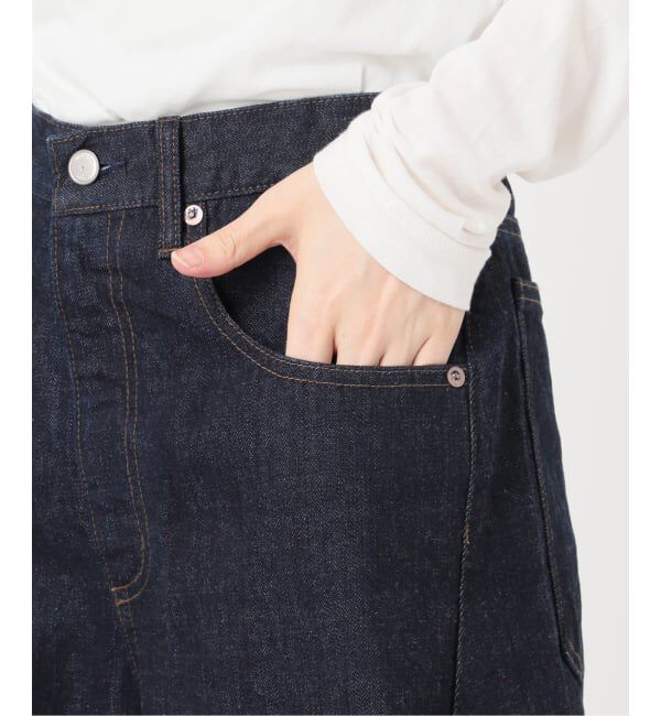 U by SPICK&SPAN「フローストルーズバレルレッグデニム」|デニム|