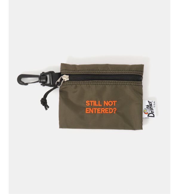 NOBLE「DRIFTER/ドリフター CLIP POUCH with embroidery」|財布|ブラウン